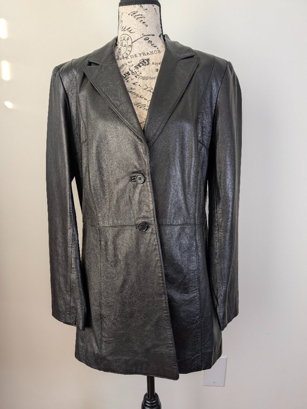 INC Leather Blazer Women’s M 100% Leather Jacket